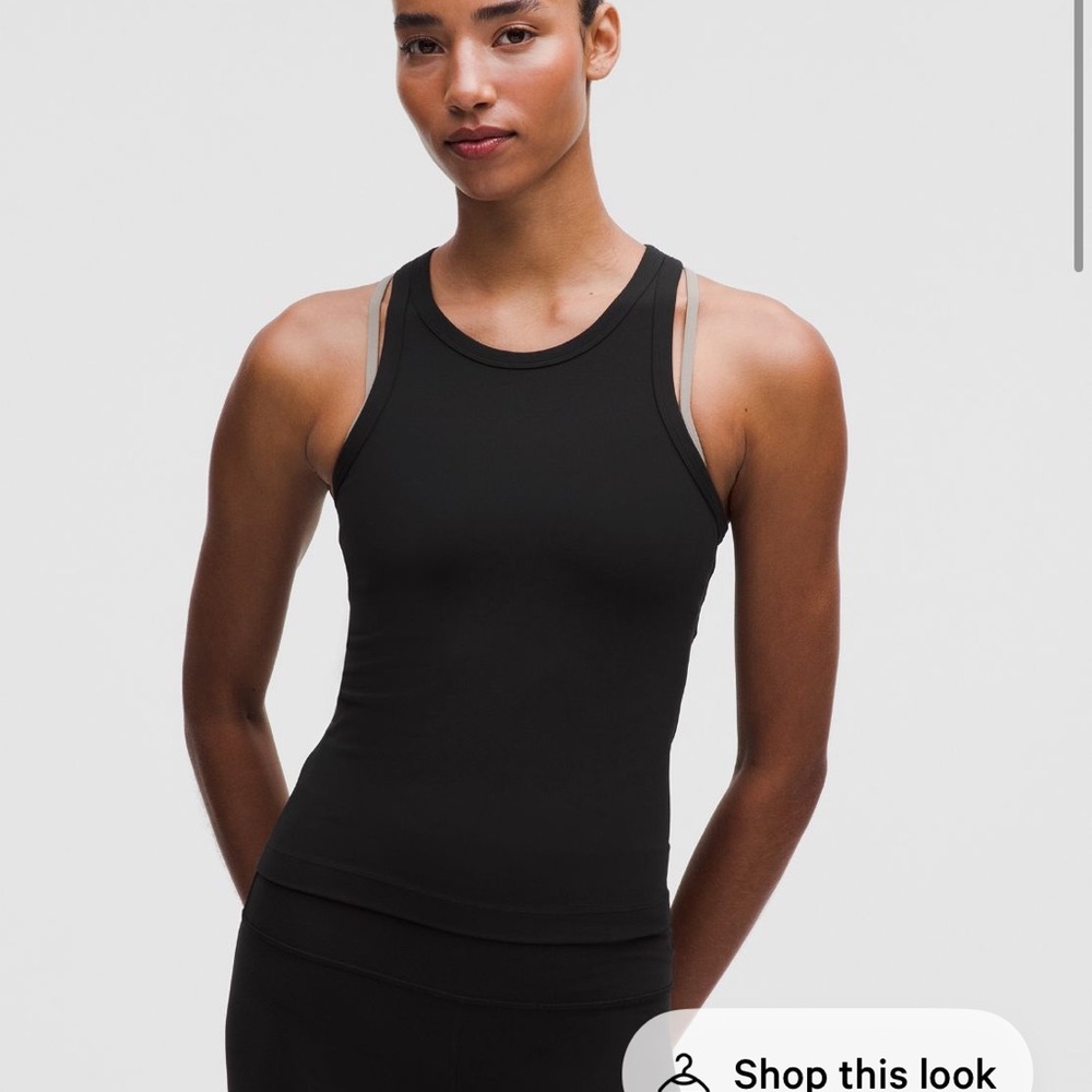 Lululemon Align Waist-length Black Racerback Tank Top 6